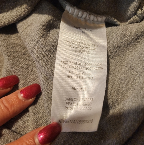 P.S. by Aeropostale Grey Sweatshirt - Picture 6 of 7